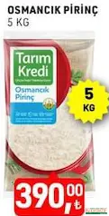 TARIM KREDİ OSMANCIK PİRİNÇ 5 KG fiyat ve kampanya bilgisi